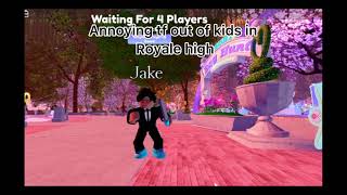 Annoying tf out of kids in royale high as a jake character [upl. by Enuj]