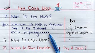 try catch block in java  NumberFormatException [upl. by Cyrie815]