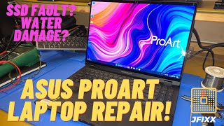 ASUS ProArt Studiobook Laptop Repair  SSD Not detected [upl. by Cadmarr]