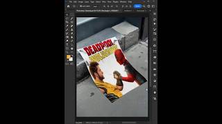 How to Create Mockup Poster Shorts Adobe Photoshop Tutorial photoshop digitalart shorts [upl. by Imoin]