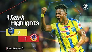 Match Highlights  Kerala Blasters FC 21 East Bengal FC  MW 2  ISL 202425 [upl. by Rana]