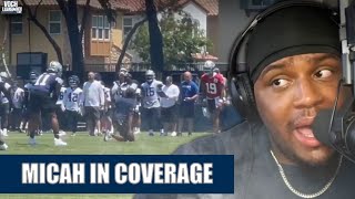 ✭Cowboys Training Camp day 2 Daron Bland dominates Micah off ball true 43  Voch Lombardi Live [upl. by Giacinta]