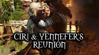 The Witcher 3 Wild Hunt  Ciri and Yennefer’s reunion [upl. by Schreib243]