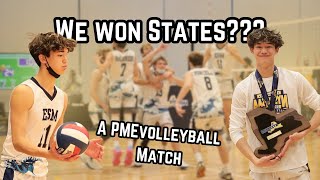 PMEvolleyball  MY VOLLEYBALL STATE CHAMPIONSHIP MATCH [upl. by Maximo]