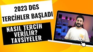 2023 DGS TERCİHLERİ BAŞLADI TAVSİYELER [upl. by Yaj]