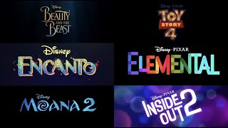 Walt Disney Pictures movies title cards from trailers 20172025 [upl. by Annahsit]