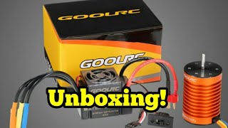 GoolRC 3000KV Brushless Motor And 45A ESC Unboxing [upl. by Alfreda]