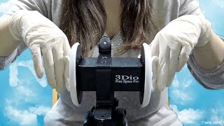 ASMR Pure Binaural 3Dio Ears Touching Massage in Gloves [upl. by Flann971]