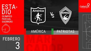 EN VIVO  America vs Patriotas  Liga Colombiana por el Fenómeno del Fútbol [upl. by Dlarrej]