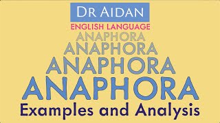 Anaphora Explained [upl. by Maje756]