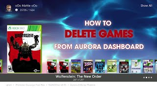 How to Delete Games in Aurora [upl. by Lucine]