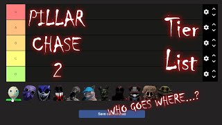 MAKING A PILLAR CHASE 2 MONSTER TIER LIST [upl. by Orlanta]