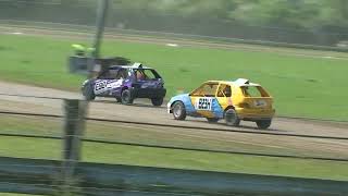 Evesham Autograss 12 May 2024 Ladies Class 4 6 amp stock hatch Heat 1 [upl. by Enialehs]