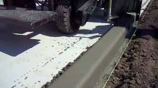 Slip Form Machine Power Curb [upl. by Einhapets]