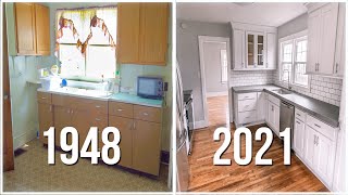 Epic Kitchen Remodel on a Budget  75 YEAR OLD KITCHEN REMODEL [upl. by Sirdna]