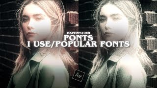 popular  underrated fonts for edits aesthetic style ship style [upl. by Asp]