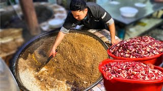 Famous plov of Samarkand 300 kg per day [upl. by Aisiram94]