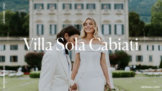 Villa Sola Cabiati Wedding Video  Jess amp Maurice  Lake Como Italy [upl. by Colton]