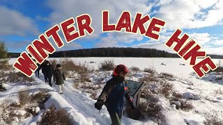 Winter hike at Black Moshannon Lake [upl. by Wendel495]