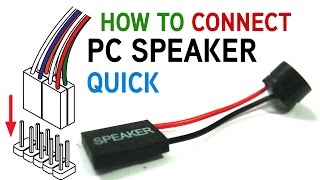 How to Connect a PC Speaker to Your Motherboard [upl. by Dranyer]