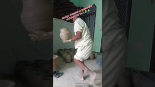 How to make matka with clay Indian pottery making Mitti clay pot mitti art kumhar making pot [upl. by Ailahk]