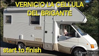 Ho riverniciato la cellula del camper starttofinish [upl. by Sidky]