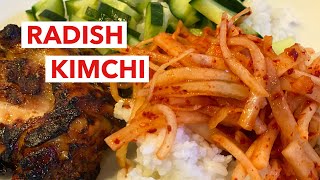 RADISH KIMCHI SIDE DISH [upl. by Attenrev]