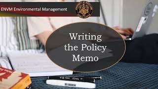 How to Write the Policy Memo [upl. by Claudina770]