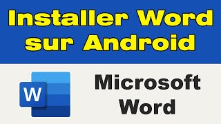 Comment installer word sur Android [upl. by Giverin]