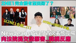 HYBEvs閔熙珍爭議NewJeans成員們首次表態立場 韓網反應2NE1完全體有望回歸了？｜DenQ [upl. by Eltsryk]