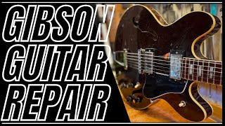 Gibson ES 335330 TD Vintage very complex Guitar Repair [upl. by Jackqueline]