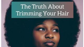 What No One Tells You About Trimming Natural Hair Hair Growth Tips [upl. by Aicele]