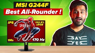 The BEST VALUE FOR MONEY Gaming Monitor  MSI G244F [upl. by Rurik396]