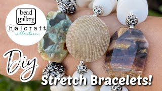 Easy DIY Jewelry Making Create Your Own Stretch Cord Bracelets Beading Basics Stretchy Bracelet [upl. by Kcirdla]