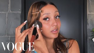 PinkPantheress’s BeyoncéInspired Thin Brows Beauty Routine  Beauty Secrets  Vogue [upl. by Ripp]