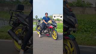 Tohfa Instrumental 🔥 Which One Is Best R15 Or Pulsar 220 ladybiker trending shorts youtube [upl. by Fillian]