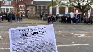 Remembrance Sunday  Burslem Stoke On Trent 2024 [upl. by Manon]