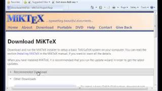 MikTex Basic install plus create a simple LaTeX document with TexWorks [upl. by Eibbed760]