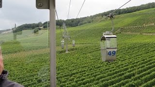 Rüdesheim am Rhein Germany  Cable Car Ride to Niederwald Monument [upl. by Jenks472]