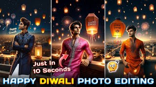 Happy Diwali Photo Editing 2024  Diwali Ai Photo Editing  Deepawali Photo Editing [upl. by Nemsaj]