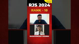 RJS 2024 Interview  Raghvendra Mishra  Rank 18 [upl. by Eetsud]