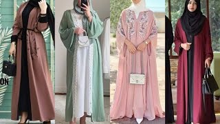 Elegant Abaya designs 2024  modest dress designs  Simple Abaya collection  Formal gown designs [upl. by Crescin543]