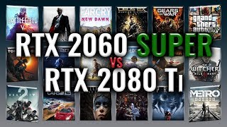 RTX 2060 SUPER vs RTX 2080 Ti Benchmarks  Gaming Tests Review amp Comparison  59 tests [upl. by Levania]