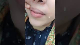 Upper lips Hair removes 😭 waxinghow to remove upper Hair waxing shorts waxing Isbabeauty [upl. by Ahsinaw]