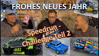 Silvesterabend bei den rcfreundebayerwald SpeedrunChallenge Teil2 mit RaptoR Rally Hauler Defender [upl. by Eiramyelhsa]