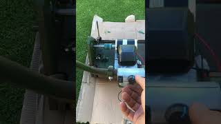 ATCO CYLINDER MOWER CONVERTED TO BATTERY POWER DIY FIRST BACKLAP [upl. by Sirret]