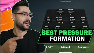 FC 25 AFTER PATCH BEST CONSTANT PRESSURE FORMATION 442 ADVANCED ATTACKING TACTICS amp PLAYER ROLES [upl. by Anirpas]