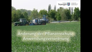 Änderung der PflanzenschutzAnwendungsverordnung [upl. by Sparkie]