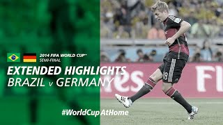 Brazil 17 Germany  Extended Highlights  2014 FIFA World Cup [upl. by Reynold]