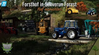 LIVEFS22LS22Neuanfang in Silverrun ForestHof einrichtenVolvo Ford John Deere HD [upl. by Eob835]